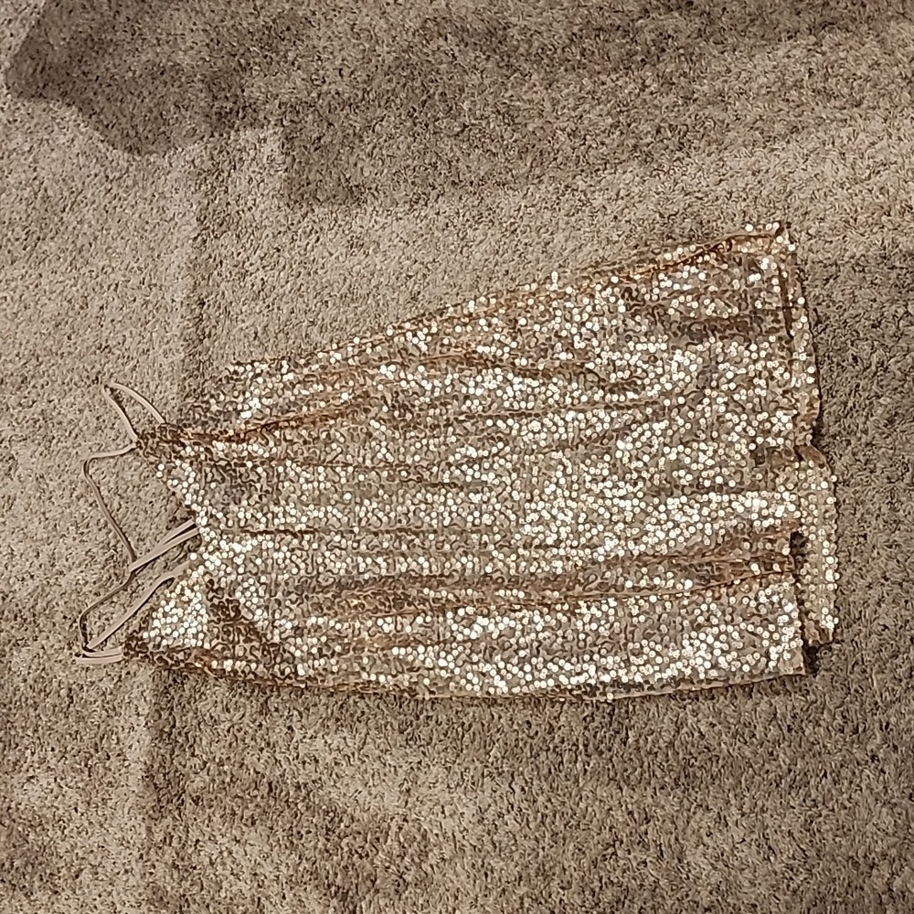 Gold dress